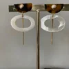 boucles d'oreilles en nacre blanche