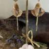 boucles d'oreilles nacre rose – Image 2